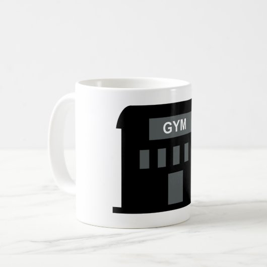 Gym-Gebäude Kaffeetasse (Vorderseite Links)