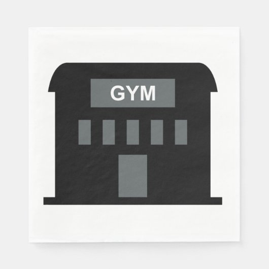 Gym-Gebäude Serviette (Vorderseite)