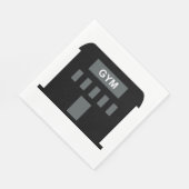 Gym-Gebäude Serviette (Ecke)