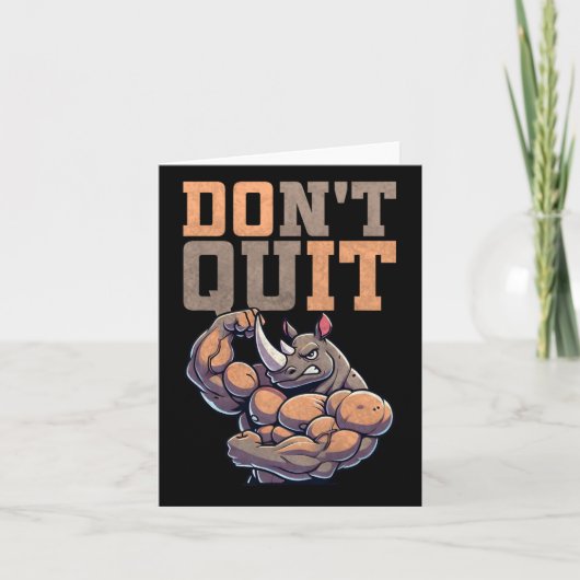 Gym Geschenk für Männer Ausbildung Motivation Fitn Karte (Vorderseite)