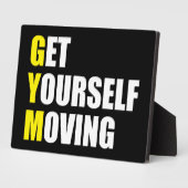 GYM - Get Yourself Moving - Workout Motivational Fotoplatte (Seite)