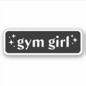 Gym Girl Ästhetik Aufkleber (Vorderseite)