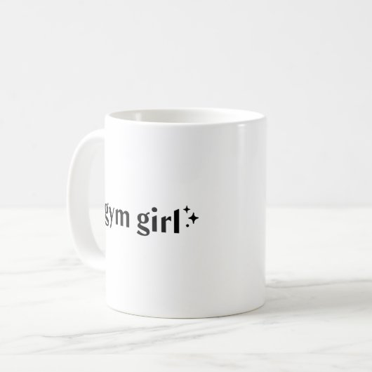Gym Girl Kaffeetasse (Vorderseite Links)
