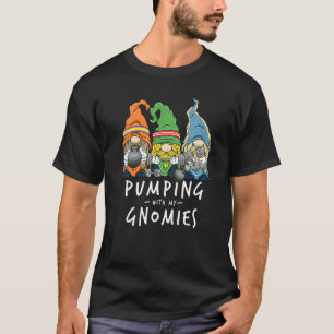 Gym Gnomes Pumpen mit My Gnomies Workout-Fitness T-Shirt