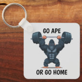 Gym Gorilla Schlüsselanhänger (Vorderseite)