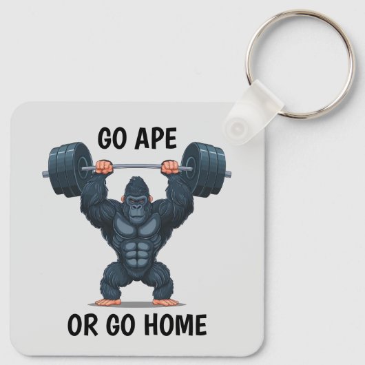 Gym Gorilla Schlüsselanhänger (Rückseite)