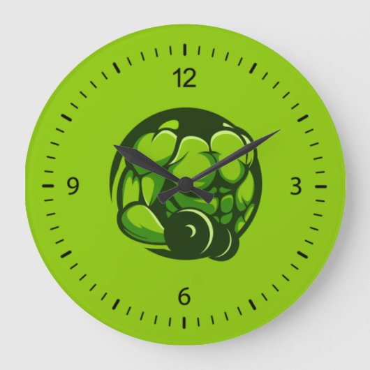 Gym Große Wanduhr (Vorderseite)