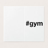 GYM Hashtag (Außenseite Aufgefaltet)
