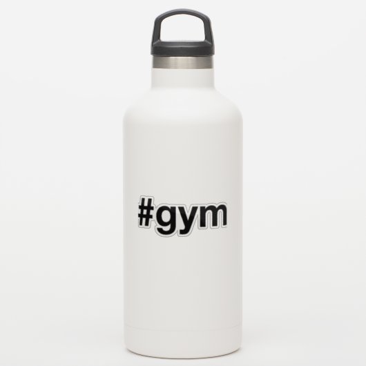 GYM Hashtag Aufkleber (Wassserflasche)