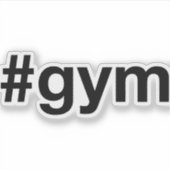 GYM Hashtag Aufkleber (Vorderseite)