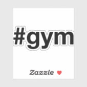 GYM Hashtag Aufkleber (Blatt)