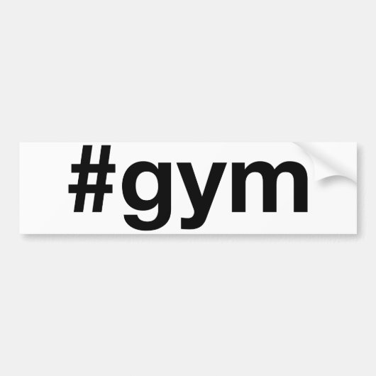 GYM Hashtag Autoaufkleber (Vorne)