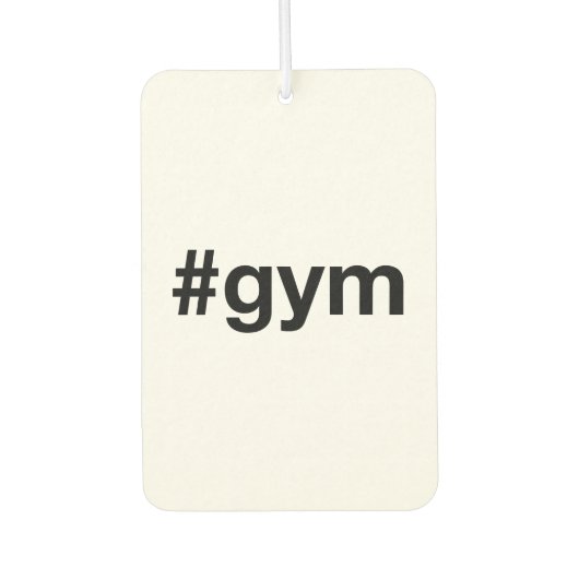 GYM Hashtag Autolufterfrischer (Vorderseite)