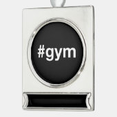 GYM Hashtag Banner-Ornament Silber (Links)