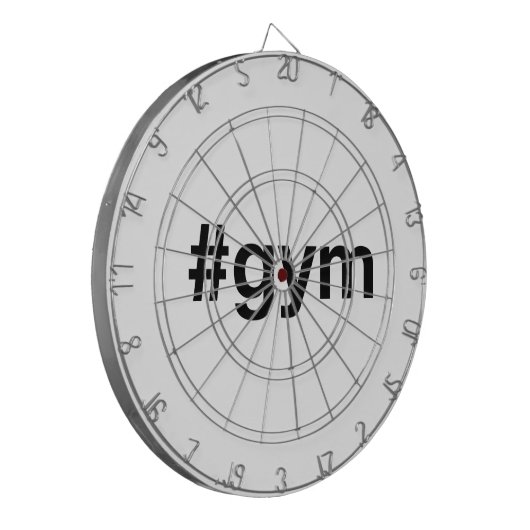 GYM Hashtag Dartscheibe (Vorderseite Links)