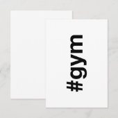 GYM Hashtag Einladung (Vorne/Hinten)