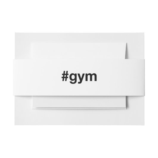GYM Hashtag Einladungsbanderole (Vorderseite Beispiel)