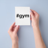 GYM Hashtag Flyer (Gruppe)