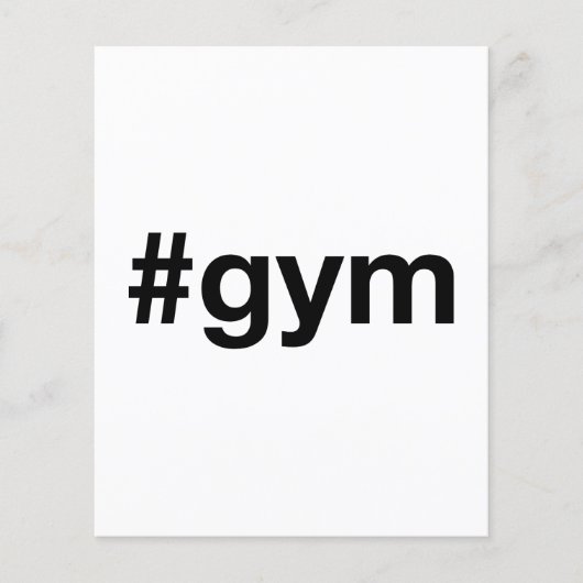 GYM Hashtag Flyer (Vorne)