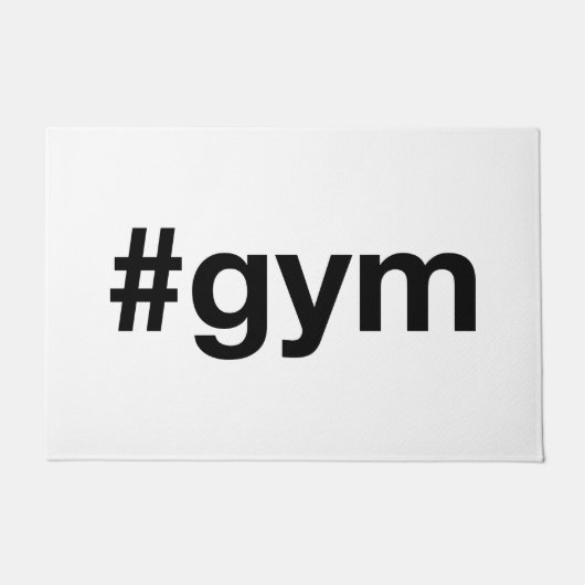 GYM Hashtag Fußmatte (Vorderseite)