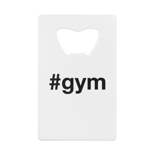 GYM Hashtag Geldbeutel Flaschenöffner (Vorderseite)