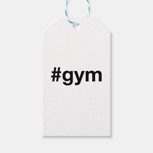 GYM Hashtag Geschenkanhänger (Vorderseite)