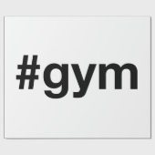 GYM Hashtag Geschenkpapier (Flach)