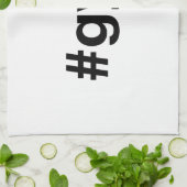 GYM Hashtag Geschirrtuch (Gefaltet)