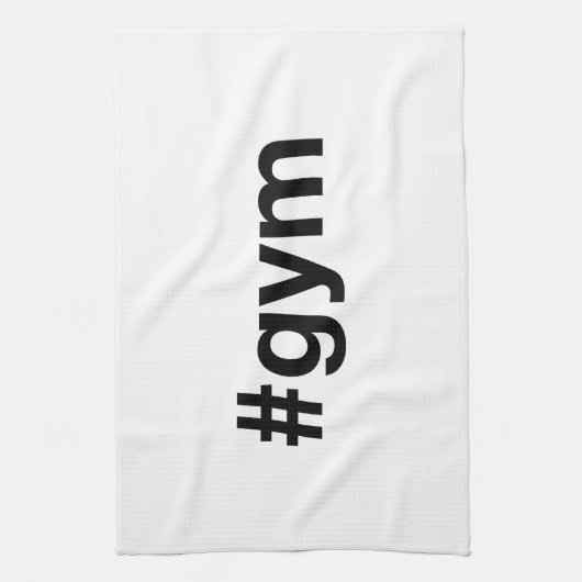 GYM Hashtag Geschirrtuch (Vertikal)