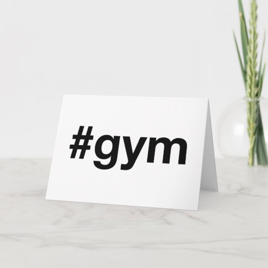 GYM Hashtag Karte (Vorderseite)