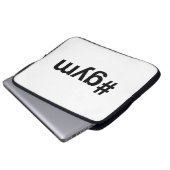 GYM Hashtag Laptopschutzhülle (Vorne Knopf)