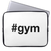 GYM Hashtag Laptopschutzhülle (Vorderseite)