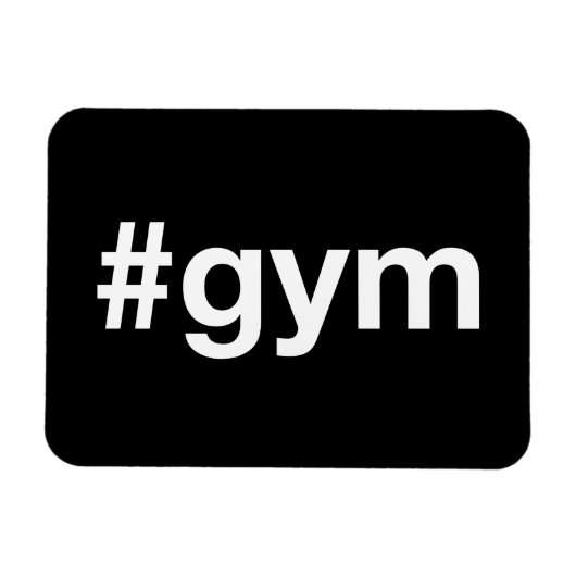 GYM Hashtag Magnet (Horizontal)