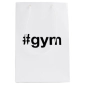 GYM Hashtag Mittlere Geschenktüte (Vorderseite)
