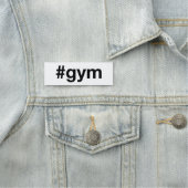 GYM Hashtag Namensschild (Beispiel)