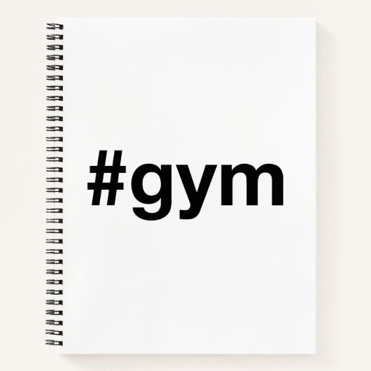 GYM Hashtag Notizblock (Vorderseite)