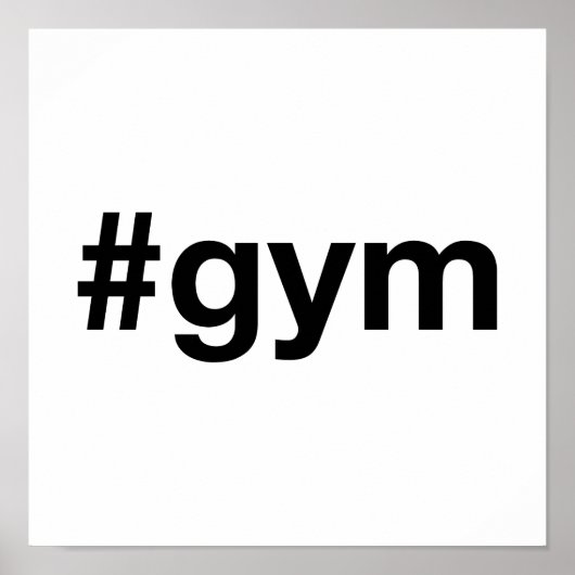 GYM Hashtag Poster (Vorne)