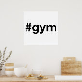 GYM Hashtag Poster (Küche)