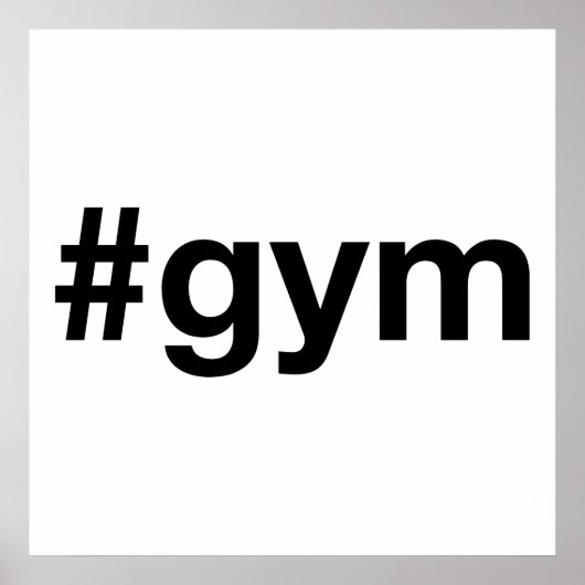 GYM Hashtag Poster (Vorne)