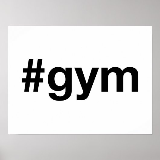 GYM Hashtag Poster (Vorne)