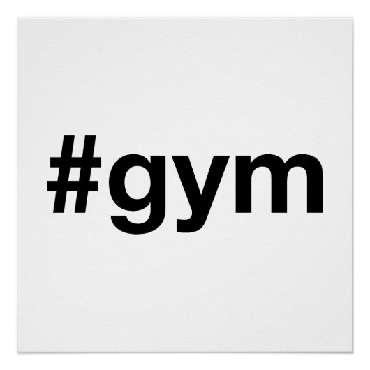 GYM Hashtag Poster (Vorderseite)