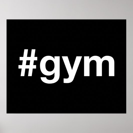 GYM Hashtag Poster (Vorne)