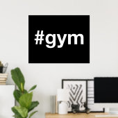 GYM Hashtag Poster (Heimbüro)