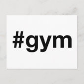 GYM Hashtag Postkarte (Vorderseite)