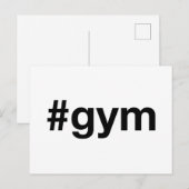 GYM Hashtag Postkarte (Vorne/Hinten)