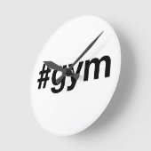 GYM Hashtag Runde Wanduhr (Winkel)