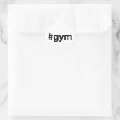 GYM Hashtag Runder Aufkleber (Tasche)