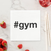 GYM Hashtag Serviette (Beispiel)