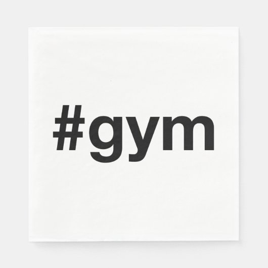 GYM Hashtag Serviette (Vorderseite)