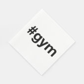 GYM Hashtag Serviette (Ecke)